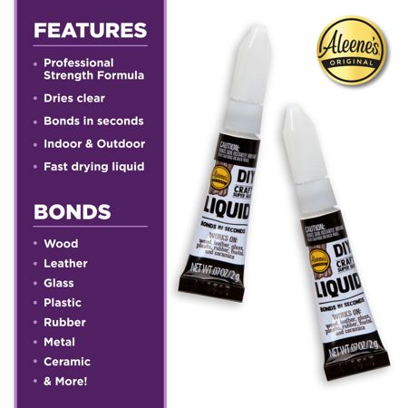 Picture of 40686 Aleene's DIY Craft Super Glue Liquid .07 oz. 2 Pack