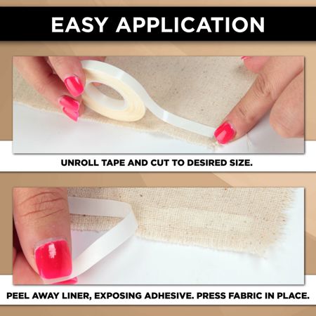 Aleene's 5/8-inch Fabric Fusion Permanent Fabric Tape 15 ft. Easy application 