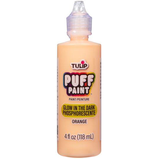 Picture of 16068 Tulip Dimensional Fabric Paint Glow Orange 4 oz.