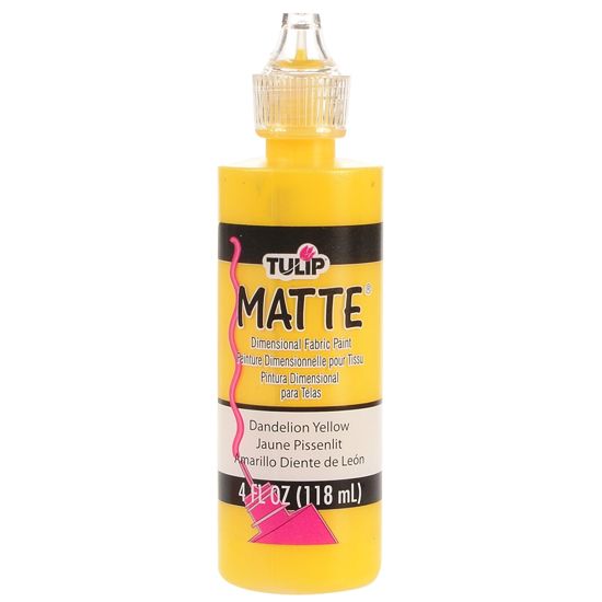 Picture of 15555 Tulip Dimensional Fabric Paint Matte Dandelion Yellow 4 oz.