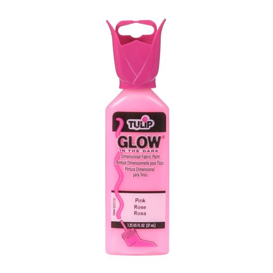 Picture of 29018 Tulip Dimensional Fabric Paint Glow Pink 1.25 oz.