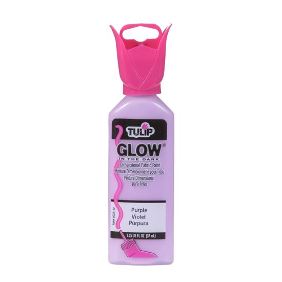 Picture of 29016 Tulip Dimensional Fabric Paint Glow Purple 1.25 oz.