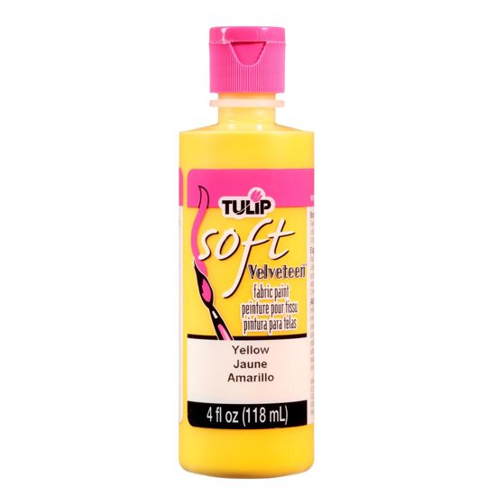 Picture of 26545 Brush-On Fabric Paint Yellow Velveteen 4 oz.