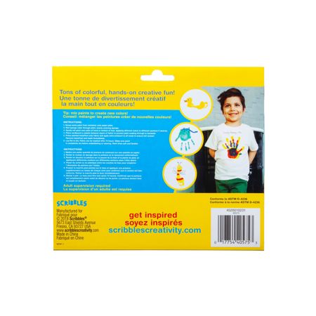 Picture of 40575 Fabric Finger Paint & Roller Kit 7 Pc. Primary Kit
