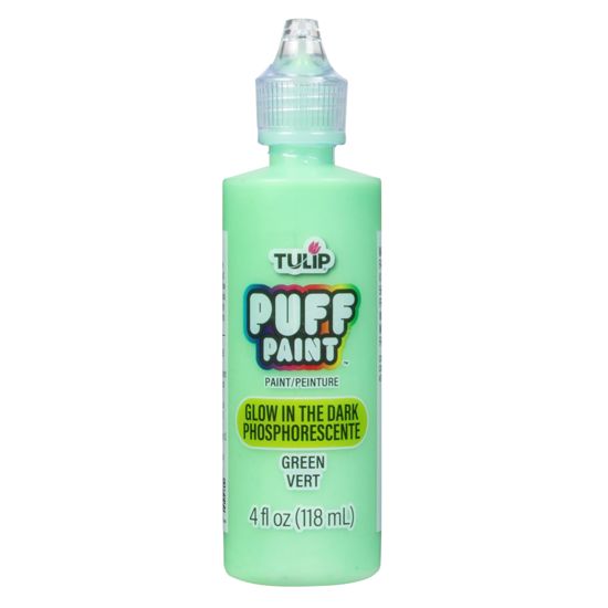 Picture of 16069 Tulip Dimensional Fabric Paint Glow Green 4 oz.