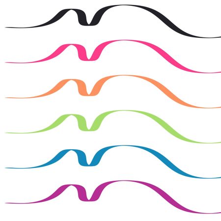 Picture of 38043 Tulip Graffiti Chisel-Tip Fabric Markers Neon 6 Pack