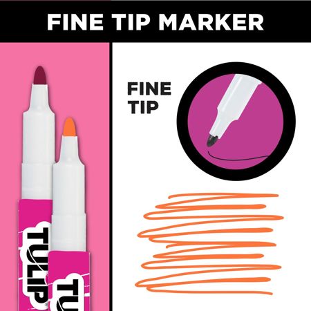 Picture of 46984 Tulip Fine-Tip Fabric Markers Mountainside Meadow 12 Pack