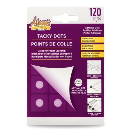 Picture of 33186 Aleene's Instant Tacky Adhesive Dots 3/8 Inch 120 pc.