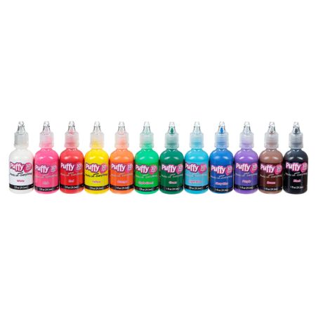 Puffy 3D Paint 12 Pack 1 oz. bottles