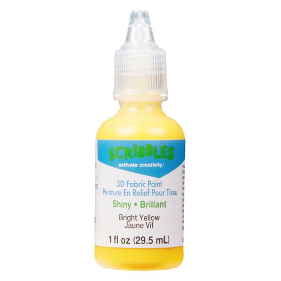 Picture of 54112 3D Fabric Paint Bright Yellow 1 oz.